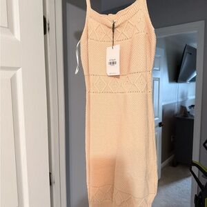 Hello Molly Beige Knit Dress